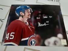 Laurent Dauphin Montreal Canadiens 8x10 Photo Signed Autograph Go Habs Go Coa B