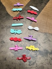 VTG GOODY  OTHERS CHILDREN'S PLASTIC HAIR BARRETTES ANIMALS LOT OF 14