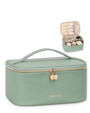 Prite Makeup Bag, Large Capacity Portable Travel Cosmetic Bag, Waterproof Mak...