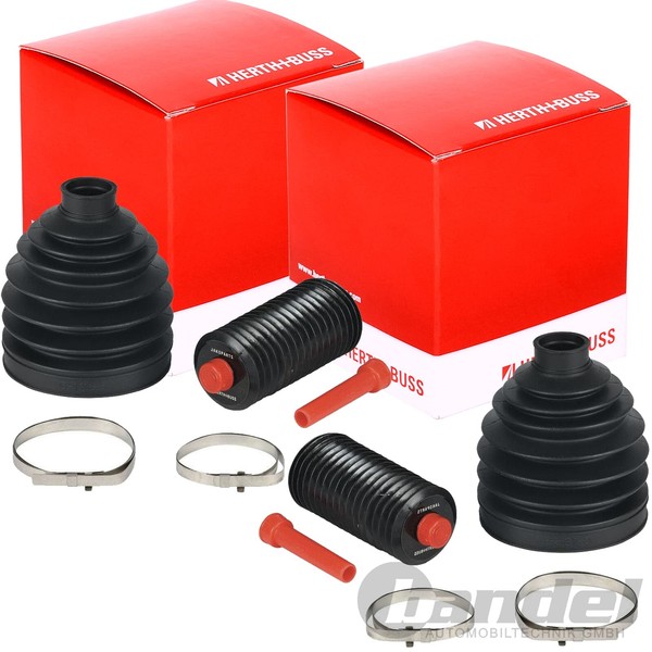 2X Herth+Buss Achsmanschetten Satz Radseitig Passend FüR Nissan Almera Maxima X--image