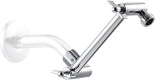 6 Inch Shower Head Extension Arm, Adjustable Height  Angle Shower Arm Extender