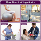 6 Pairs Breathable Women'S Yoga Socks with Grippers Anti-Slip Sports Pilates Soc