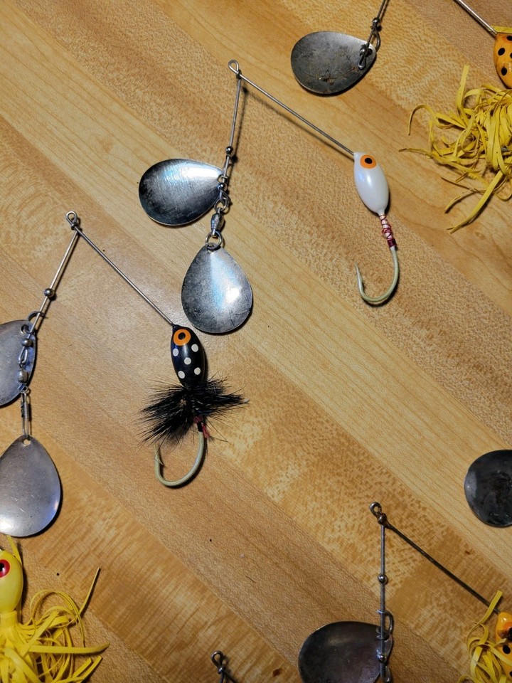 Leurre De Pêche Vintage Bomber Bushwhacker, Spinnerbait Pour Bass, Métal