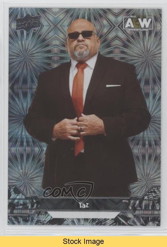 2023 Upper Deck AEW All Elite Wrestling Crew Pyro Taz #85 READ 0n5u