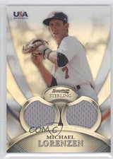 2010 Bowman Sterling USA Baseball Relics Dual Refractor Michael Lorenzen 9y7
