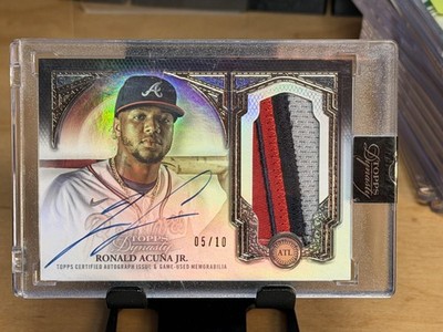 2023 Topps Dynasty - Autographed Patch #DAP-RA7 Ronald Acuña Jr. #/10