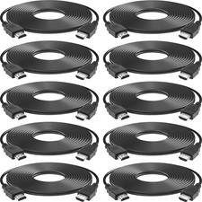 HDMI Cable 10 Pack 5ft, 18Gbps High Speed HDMI Braided Cord,1080p 60Hz,Dolby Tru