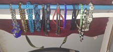 Lot Of 12 Fashion and Stretch Beaded Bracelets great for dress-up FREE SHIPPING 