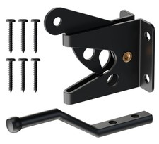Self-Locking Heavy-Duty Gate Latch: Automatic Gravity Lever Type for Wooden F..