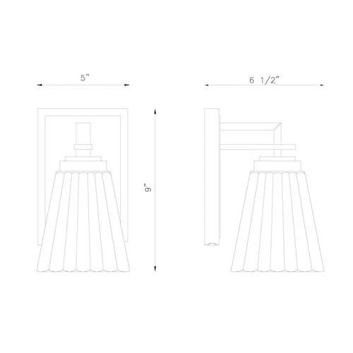 Z-Lite 823-1S-BN Lyna 1 Light 5 inch Brushed Nickel Wall Sconce Wall Light - Picture 7 of 7