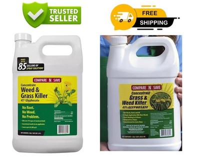 Weed Grass Killer Herbicide 1 Gallon 41% Glyphosate Concentrate Compare-N-Save