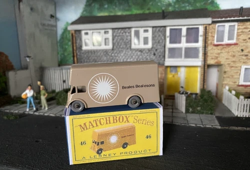 Lesney "Matchbox" 1-75 Series No46, Beales Bealesons Delivery Van, 1960's. Boxed