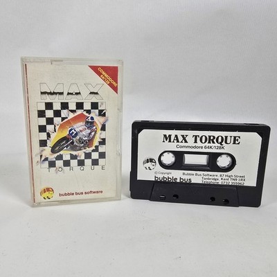 Max Torque Commodore 64 128 Cassette Tape Spiel Bubble Bus