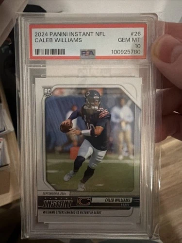 2024 Panini Instant NFL Caleb Williams #26 RC Rookie PSA 10 Gem Mint Bears