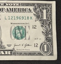 Birthday Note, December 18, 1969  (12/18/1969),  $1 Fancy Serial Number, 2021