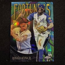 2025 Topps Chrome Ronald Acuna Jr. Fortune 15 #F15-4 Braves ATLANTA INSERT