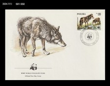 Wildlife,WWF,Animal,Fox,Nature,Poland 1985 FDC,Cover