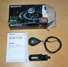 Sony ECM-727P compact, lightweight stereo electret condenser microphone X