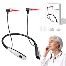 2 in 1 Red Light Therapy Device for Nose Ears Hearing Rechargeable White