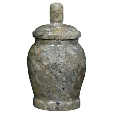 Small/Keepsake 10 Cubic Inch Classic Oceanic Marble Funeral Cremation Urn