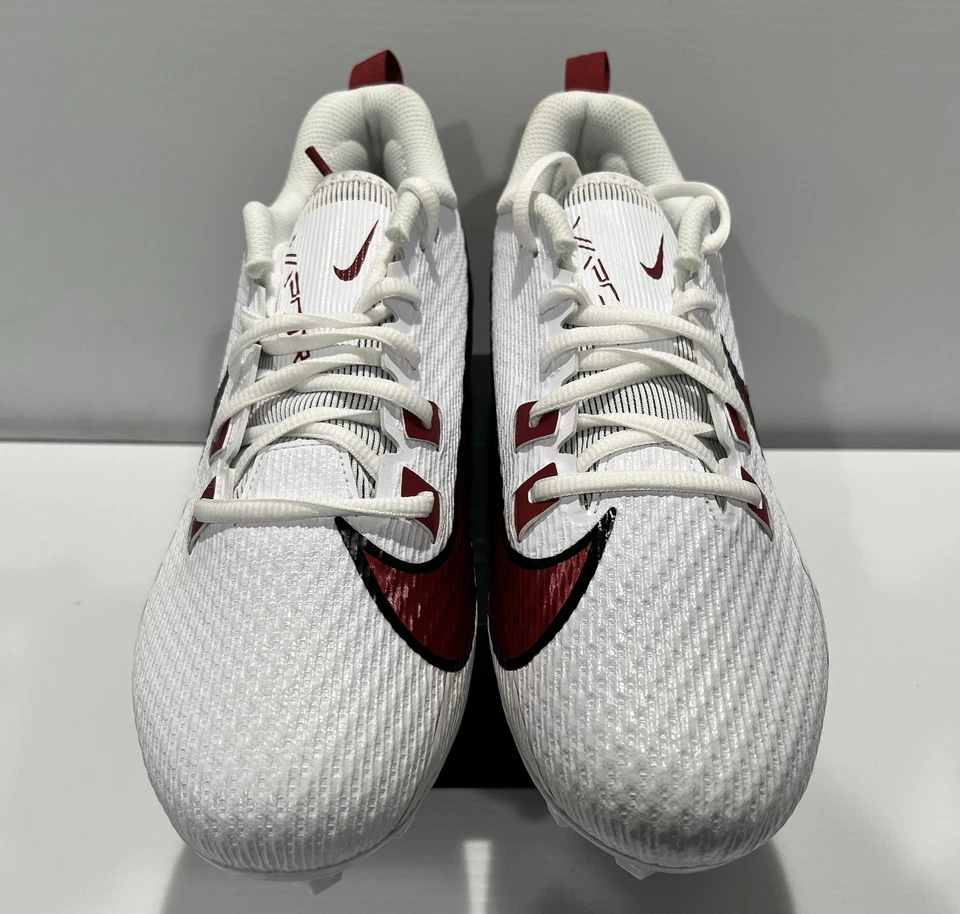 Men's Nike Vapor Edge Speed 360 2 "White/Crimson Red" Cleats FQ4045-104 Size 13 - Image 4 of 4