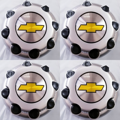 #ad 4ps Chevy Express Van 2500 3500 PAINTED SILVER Center Hub Caps 9597163 New 8LUGS $59.99