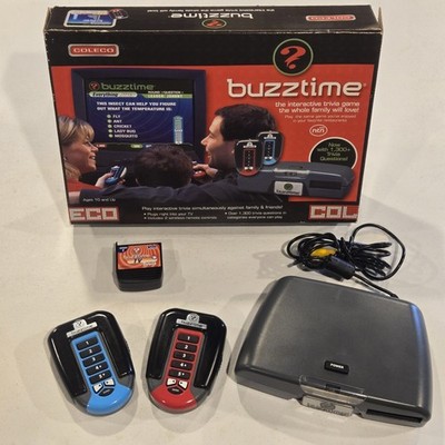 Coleco Buzztime - PLUG N PLAY CONSOLE - 2 CONTROLLERS + 1 GAME - COMPLETE IN BOX
