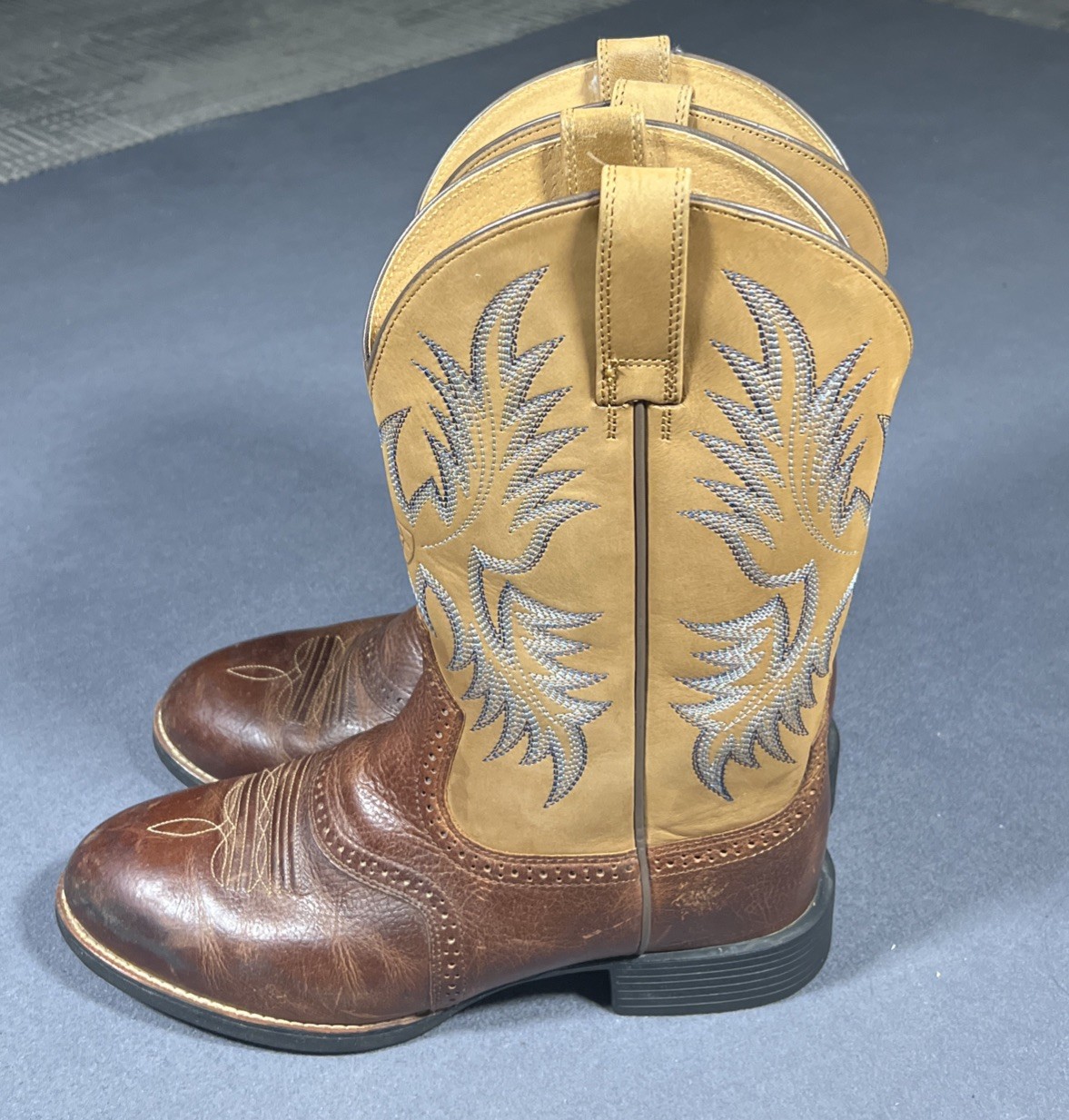 Ariat Heritage Stockman Western Boots Mens 10EE Brown Rodeo Ranch 10002252 *READ