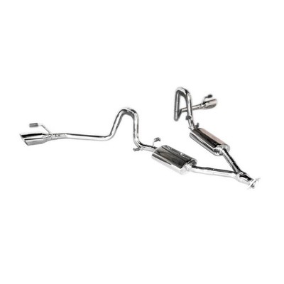 SS Dual Exhaust Part FOR 99-04 Mustang Base 2D V6 ONLY 4'' Tips OD