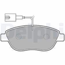 Satz Bremsbeläge Bremsklötze vorne für Fiat Stilo 192 | 24422286