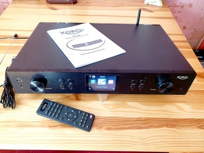 XORO HFT 440 Digitaler HiFi Tuner mit LAN, WLAN- und DAB+/UKW-Antenne - Schwarz