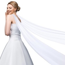 Bridal Scarf Wedding Long Silk Draped Bride Wrap Wedding Wrap Portrait Prop
