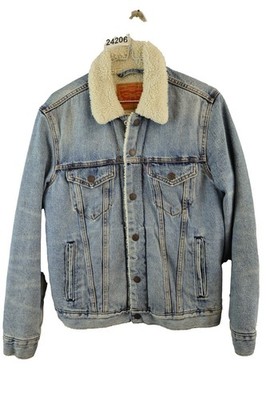 Levi's Blue Denim Ling Trucker Gr.S Herren Sherpa Freizeit Outdoor 024206