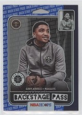 2019-20 Panini NBA Hoops Premium Stock Back Stage Pass Blue Gary Harris #10 04l0