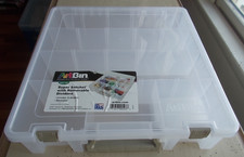 Clear ArtBin Super Satchel w Removable Dividers Storage Bin 9007AB