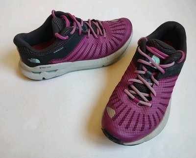The North Face Ampezzo Walking Running Sneakers Purple Pink Black Lace Up 7.5