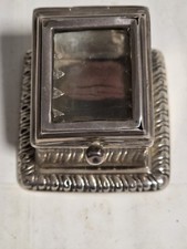Super Art Nouveau Single Stamp Box - Birmingham ca. 1900s - 38g gross