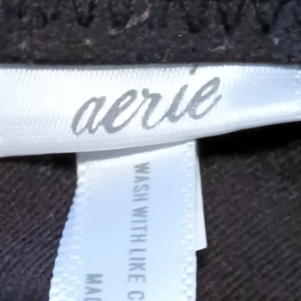 Черный кружевной спортивный бюстгальтер Aerie размер XL - Изображение 3 из 4