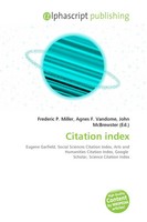 Frederic P. Miller (U. A.) | Citation Index | Taschenbuch | Englisch (2026)