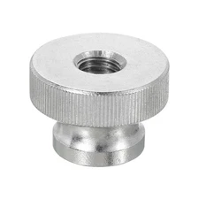 Knurled Thumb Nuts, 1Pcs M10 Stainless Steel Knobs Fasteners Through Hole Silver