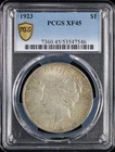 1923 $1 Peace PCGS XF45