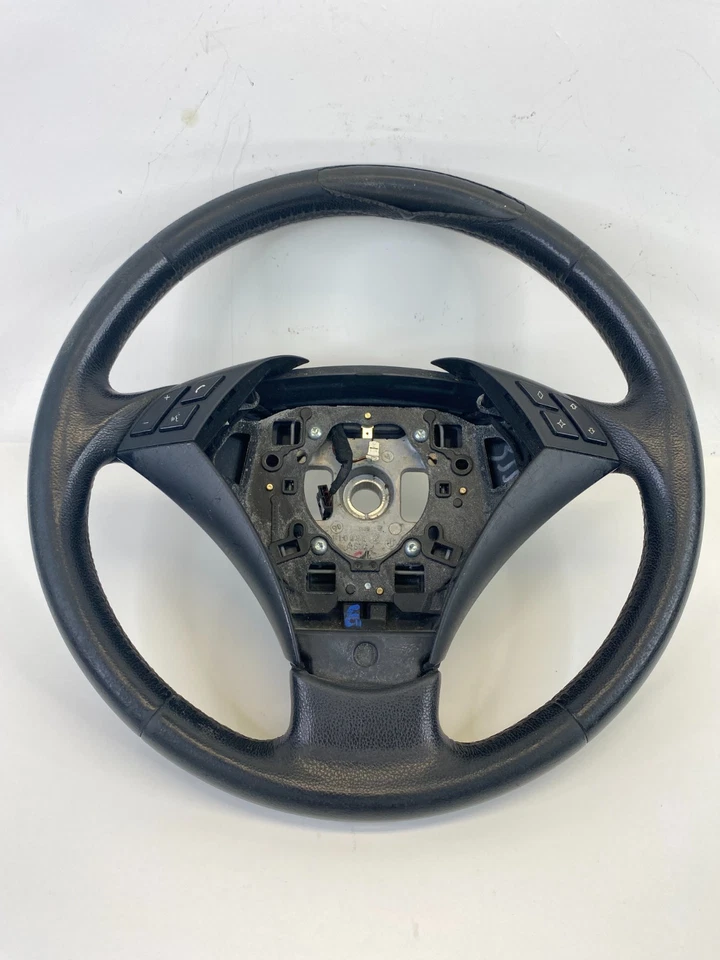 2006 2007 BMW 525i Driver Steering Wheel w/ Controls Switch Assembly OEM Foto 2 de 4