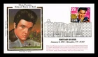 DR JIM STAMPS US COVER ELVIS PRESLEY LEGENDS OF MUSIC FDC COLORANO SILK CACHET