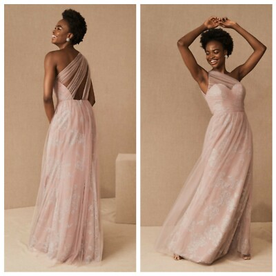 NWT Anthropologie BHLDN Hayley Paige Phoebe Dress in Dusty