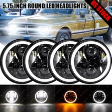 4PCS for GMC C15/C1500 1961-1972 Pickup C2500 5.75" 5-3/4" Round LED Headlights