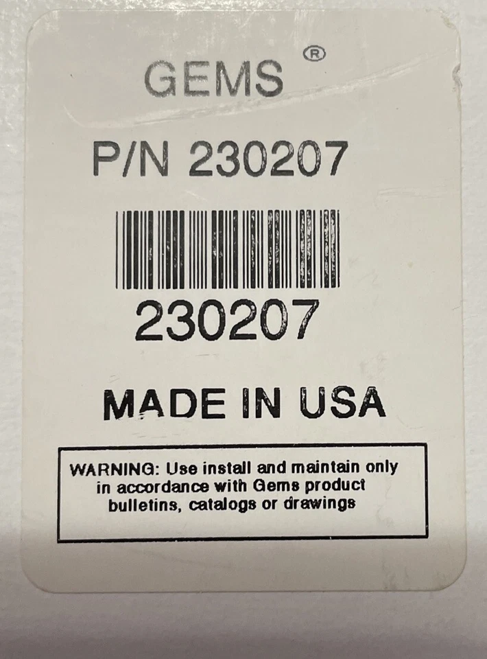 GEMS SENSORS 230207 / 230207 (BRAND NEW) - Image 3 of 3