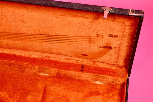 Vintage 1967 - 1972 Fender Stratocaster / Telecaster Hard Case "Tail" Logo Tele - Picture 6 of 14
