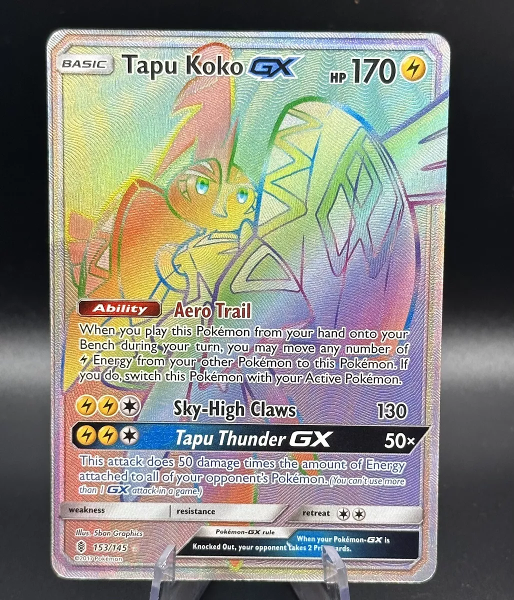 Pokémon TCG: Tapu Koko GX (153/145) - SM2 Guardiões Ascendentes - Pokémon  Company - Jogos de Cartas - Magazine Luiza