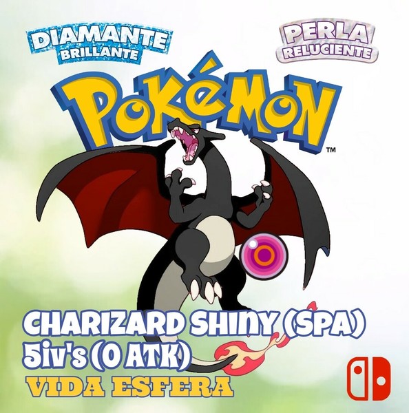 Charizard Shiny Competitivo . Diamante Brillante–Perla Reluciente