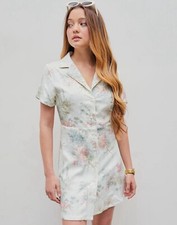Cider NWT Toile De Joy Button Up Mini Dress Size Large